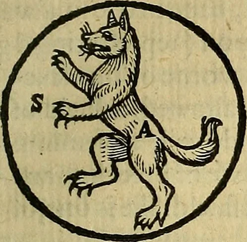 An illustration from The Blazon of Gentrie: : Deuided into two parts. The first named The Glorie of Generositie. The second, Lacyes Nobilitie. Comprehending discourses of Armes and of Gentry. Wherein is treated of the beginning, parts and degrees of Gentlenesse, vvith her lawes: Of the Bearing, and Blazon of Cote-armors: Of the Lawes of Armes, and of combats., 1586, leaf 180