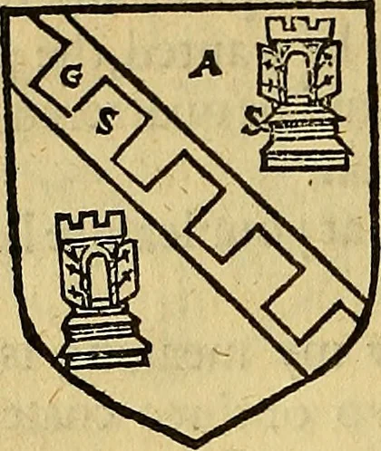 An illustration from The Blazon of Gentrie: : Deuided into two parts. The first named The Glorie of Generositie. The second, Lacyes Nobilitie. Comprehending discourses of Armes and of Gentry. Wherein is treated of the beginning, parts and degrees of Gentlenesse, vvith her lawes: Of the Bearing, and Blazon of Cote-armors: Of the Lawes of Armes, and of combats., 1586, leaf 205