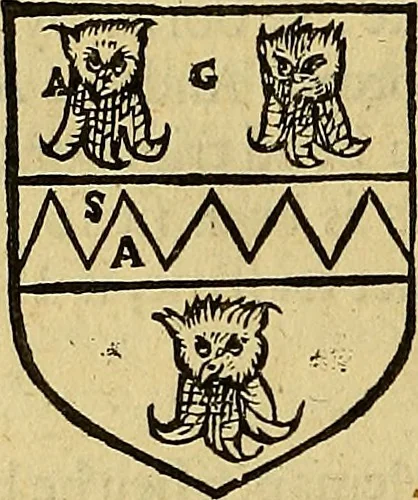 An illustration from The Blazon of Gentrie: : Deuided into two parts. The first named The Glorie of Generositie. The second, Lacyes Nobilitie. Comprehending discourses of Armes and of Gentry. Wherein is treated of the beginning, parts and degrees of Gentlenesse, vvith her lawes: Of the Bearing, and Blazon of Cote-armors: Of the Lawes of Armes, and of combats., 1586, leaf 205