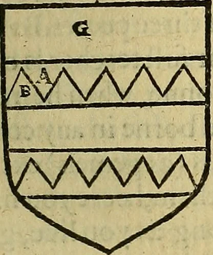 An illustration from The Blazon of Gentrie: : Deuided into two parts. The first named The Glorie of Generositie. The second, Lacyes Nobilitie. Comprehending discourses of Armes and of Gentry. Wherein is treated of the beginning, parts and degrees of Gentlenesse, vvith her lawes: Of the Bearing, and Blazon of Cote-armors: Of the Lawes of Armes, and of combats., 1586, leaf 208