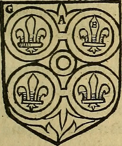 An illustration from The Blazon of Gentrie: : Deuided into two parts. The first named The Glorie of Generositie. The second, Lacyes Nobilitie. Comprehending discourses of Armes and of Gentry. Wherein is treated of the beginning, parts and degrees of Gentlenesse, vvith her lawes: Of the Bearing, and Blazon of Cote-armors: Of the Lawes of Armes, and of combats., 1586, leaf 214