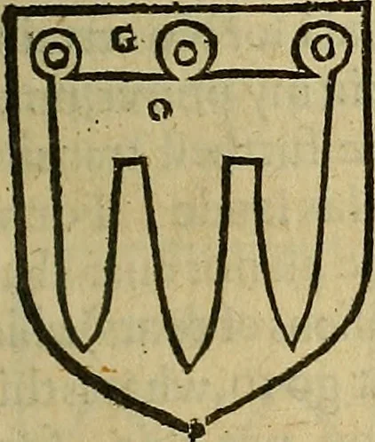 An illustration from The Blazon of Gentrie: : Deuided into two parts. The first named The Glorie of Generositie. The second, Lacyes Nobilitie. Comprehending discourses of Armes and of Gentry. Wherein is treated of the beginning, parts and degrees of Gentlenesse, vvith her lawes: Of the Bearing, and Blazon of Cote-armors: Of the Lawes of Armes, and of combats., 1586, leaf 222