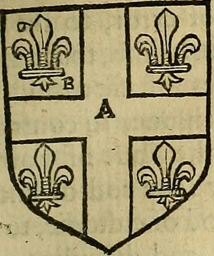 An illustration from The Blazon of Gentrie: : Deuided into two parts. The first named The Glorie of Generositie. The second, Lacyes Nobilitie. Comprehending discourses of Armes and of Gentry. Wherein is treated of the beginning, parts and degrees of Gentlenesse, vvith her lawes: Of the Bearing, and Blazon of Cote-armors: Of the Lawes of Armes, and of combats., 1586, leaf 240