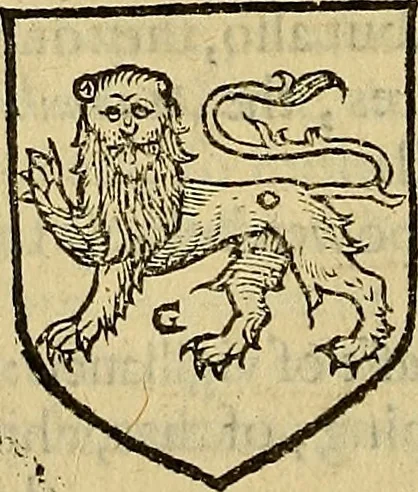 An illustration from The Blazon of Gentrie: : Deuided into two parts. The first named The Glorie of Generositie. The second, Lacyes Nobilitie. Comprehending discourses of Armes and of Gentry. Wherein is treated of the beginning, parts and degrees of Gentlenesse, vvith her lawes: Of the Bearing, and Blazon of Cote-armors: Of the Lawes of Armes, and of combats., 1586, leaf 243