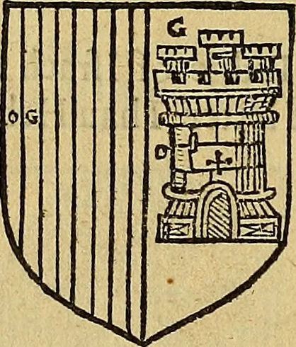 An illustration from The Blazon of Gentrie: : Deuided into two parts. The first named The Glorie of Generositie. The second, Lacyes Nobilitie. Comprehending discourses of Armes and of Gentry. Wherein is treated of the beginning, parts and degrees of Gentlenesse, vvith her lawes: Of the Bearing, and Blazon of Cote-armors: Of the Lawes of Armes, and of combats., 1586, leaf 247