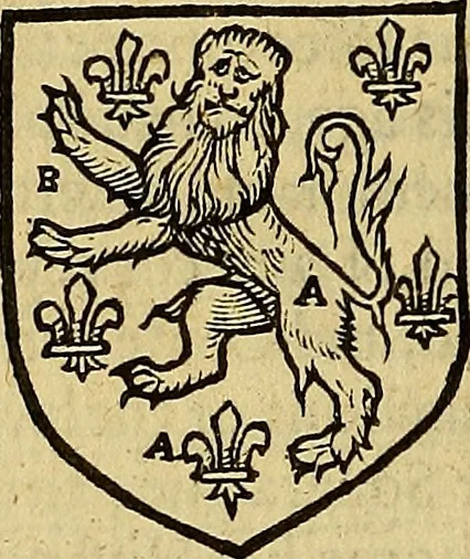 An illustration from The Blazon of Gentrie: : Deuided into two parts. The first named The Glorie of Generositie. The second, Lacyes Nobilitie. Comprehending discourses of Armes and of Gentry. Wherein is treated of the beginning, parts and degrees of Gentlenesse, vvith her lawes: Of the Bearing, and Blazon of Cote-armors: Of the Lawes of Armes, and of combats., 1586, leaf 271