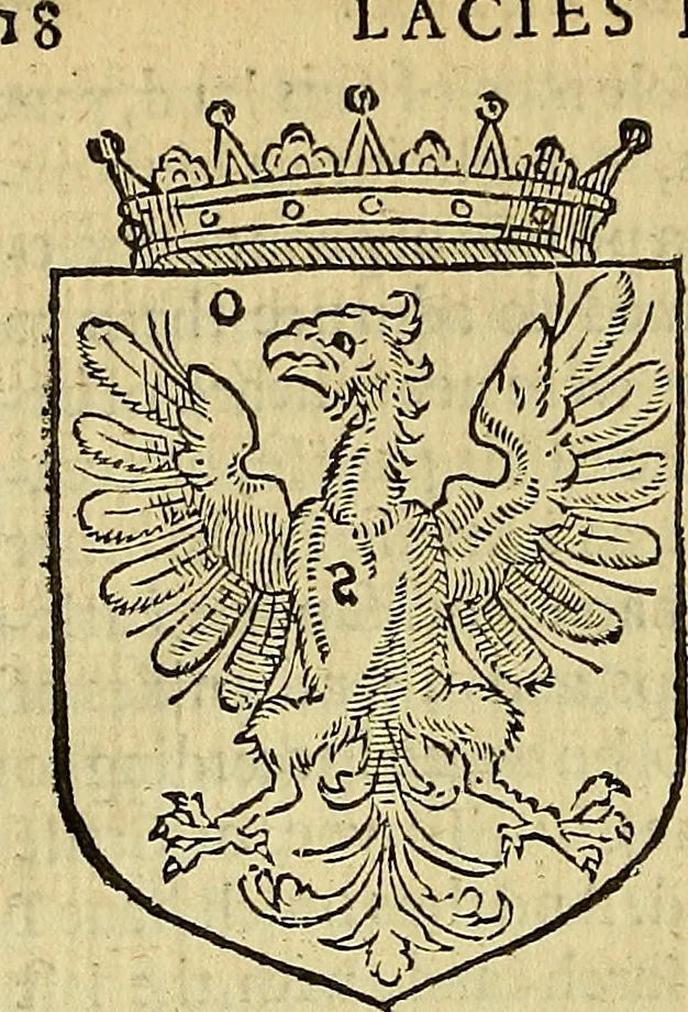 An illustration from The Blazon of Gentrie: : Deuided into two parts. The first named The Glorie of Generositie. The second, Lacyes Nobilitie. Comprehending discourses of Armes and of Gentry. Wherein is treated of the beginning, parts and degrees of Gentlenesse, vvith her lawes: Of the Bearing, and Blazon of Cote-armors: Of the Lawes of Armes, and of combats., 1586, leaf 387