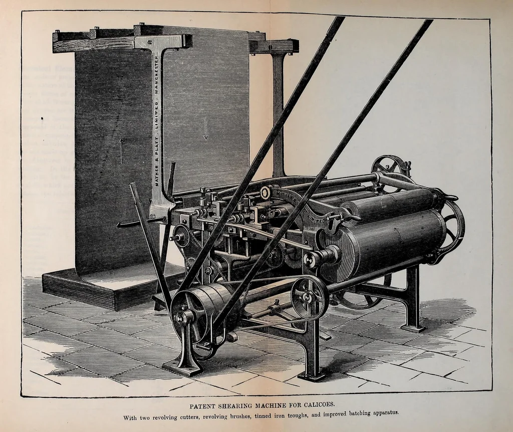 An illustration from Bleaching and calico-printing : a practical manual, 1896, leaf 45