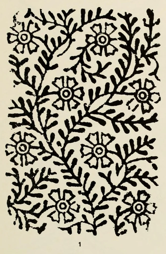 An illustration from Block prints from India for textiles, 1924, leaf 17