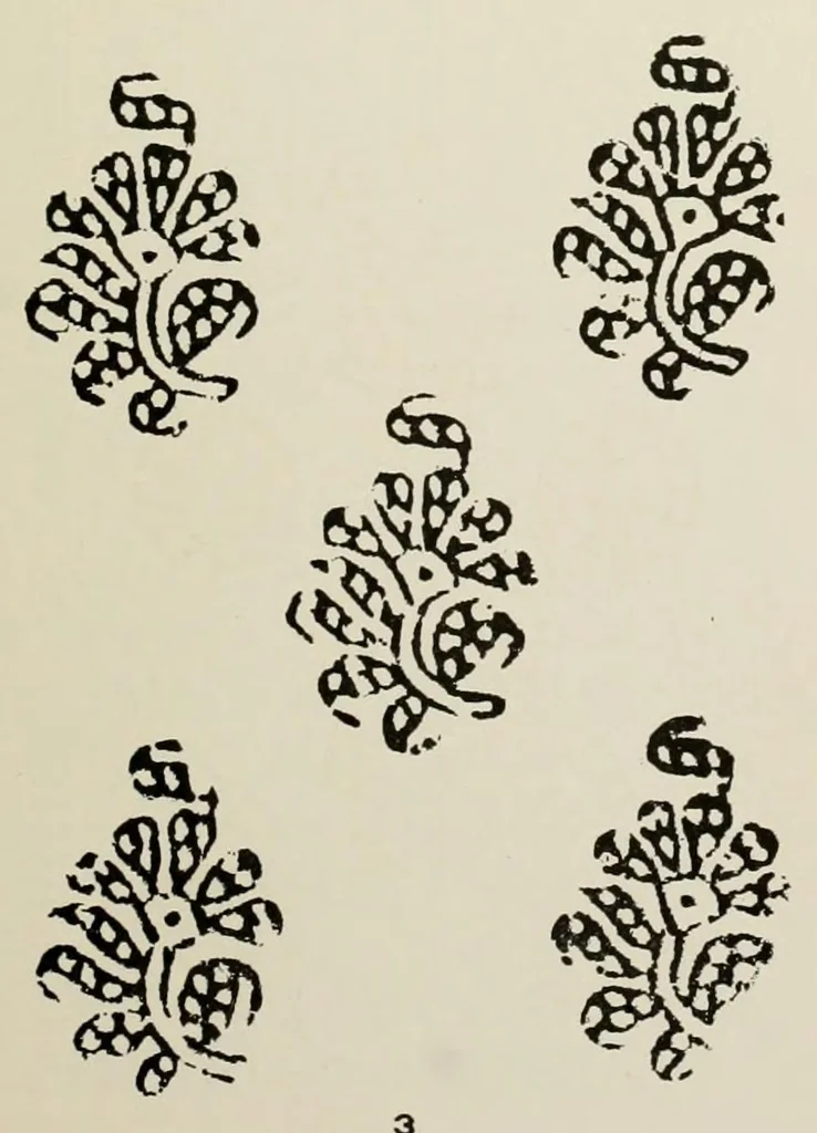 An illustration from Block prints from India for textiles, 1924, leaf 21