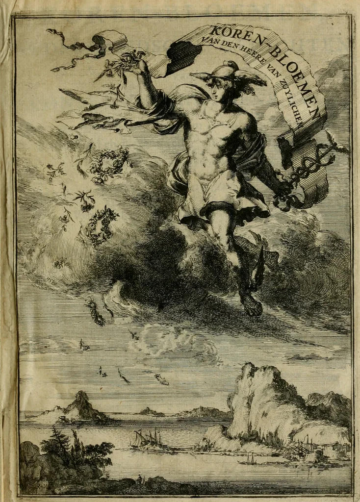 An illustration from Koren-bloemen : nederlandsche gedichten, 1672, leaf 4