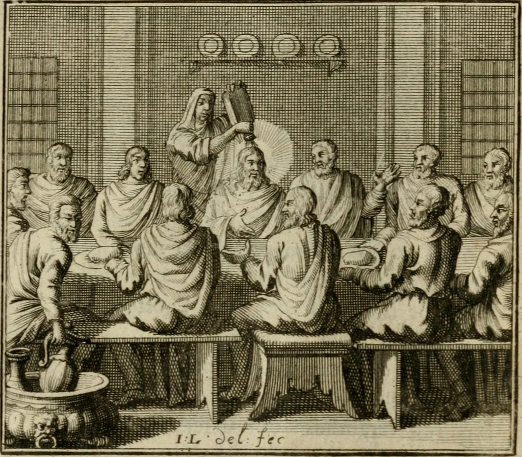 An illustration from Bloem-tuintje : bestaande in twee deelen : het eerste in innerlyke bedenkingen, en geleikenissen, het tweede in eenige zang- en lees-rymen, 1724, leaf 302