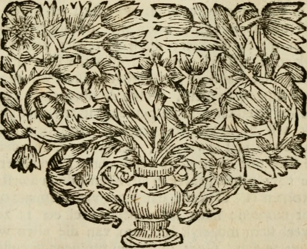 An illustration from Bloem-tuintje : bestaande in twee deelen : het eerste in innerlyke bedenkingen, en geleikenissen, het tweede in eenige zang- en lees-rymen, 1724, leaf 374