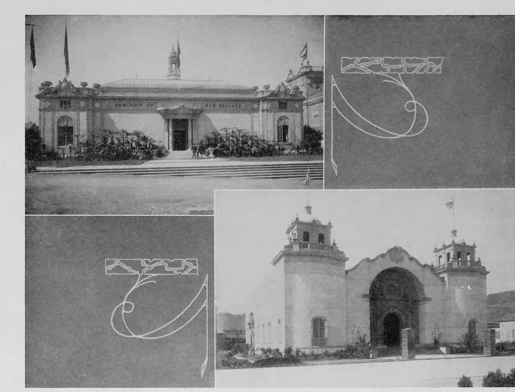 An illustration from The blue book : a comprehensive official souvenir view book of the Panama-Pacific International Exposition at San Francisco, 1915, 1915, leaf 184