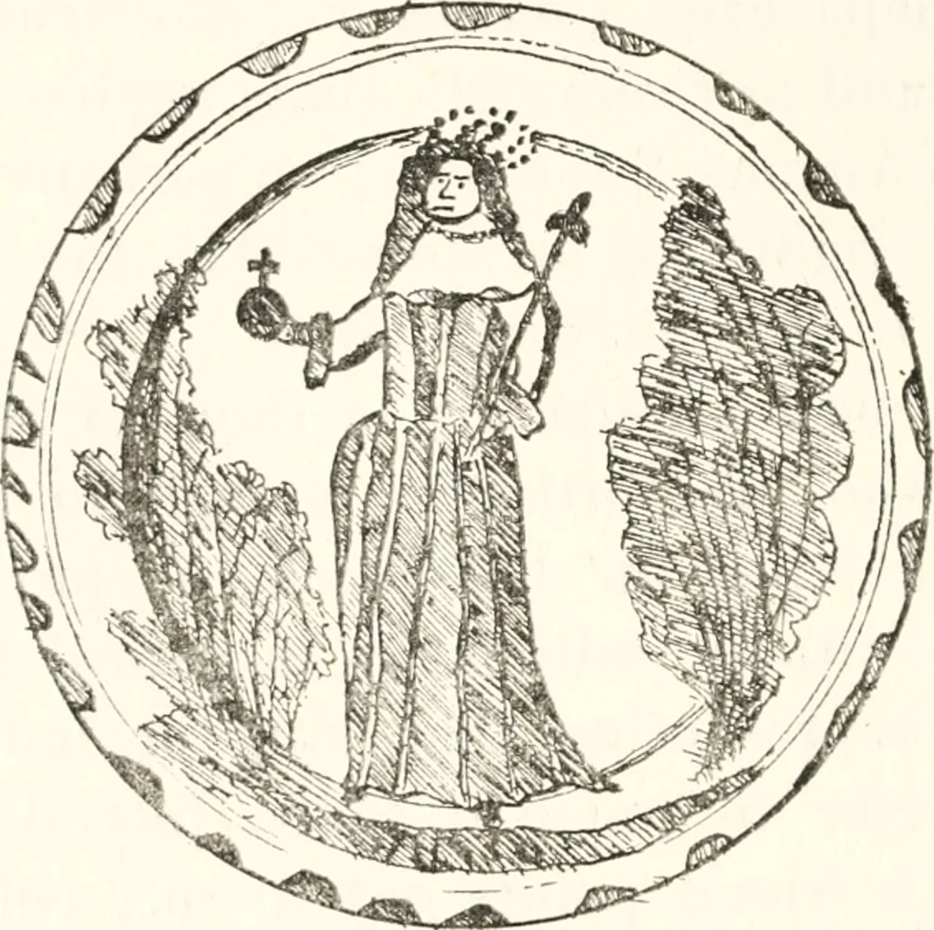 An illustration from Blue dash chargers and other early English tin enamel circular dishes, 1919, leaf 115