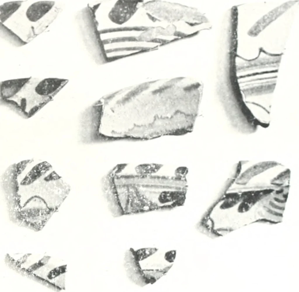 An illustration from Blue dash chargers and other early English tin enamel circular dishes, 1919, leaf 52