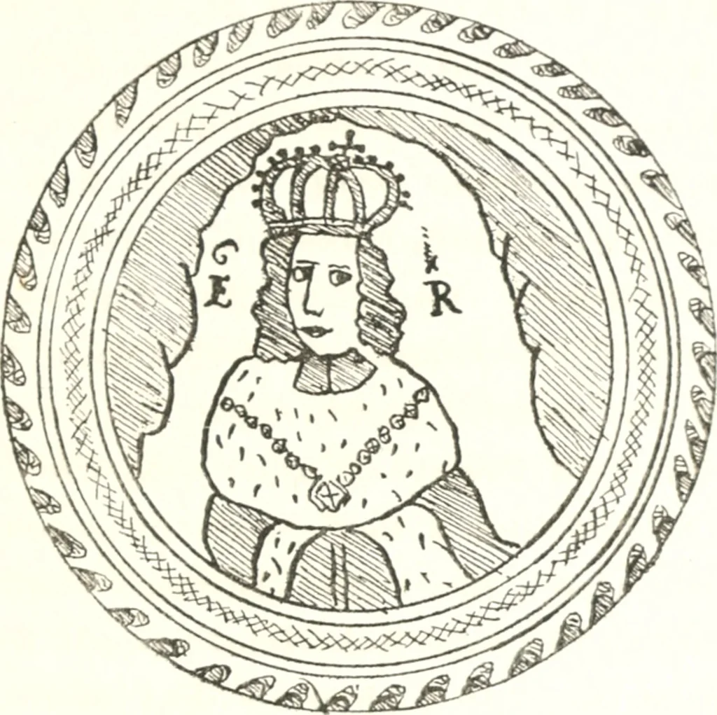 An illustration from Blue dash chargers and other early English tin enamel circular dishes, 1919, leaf 88
