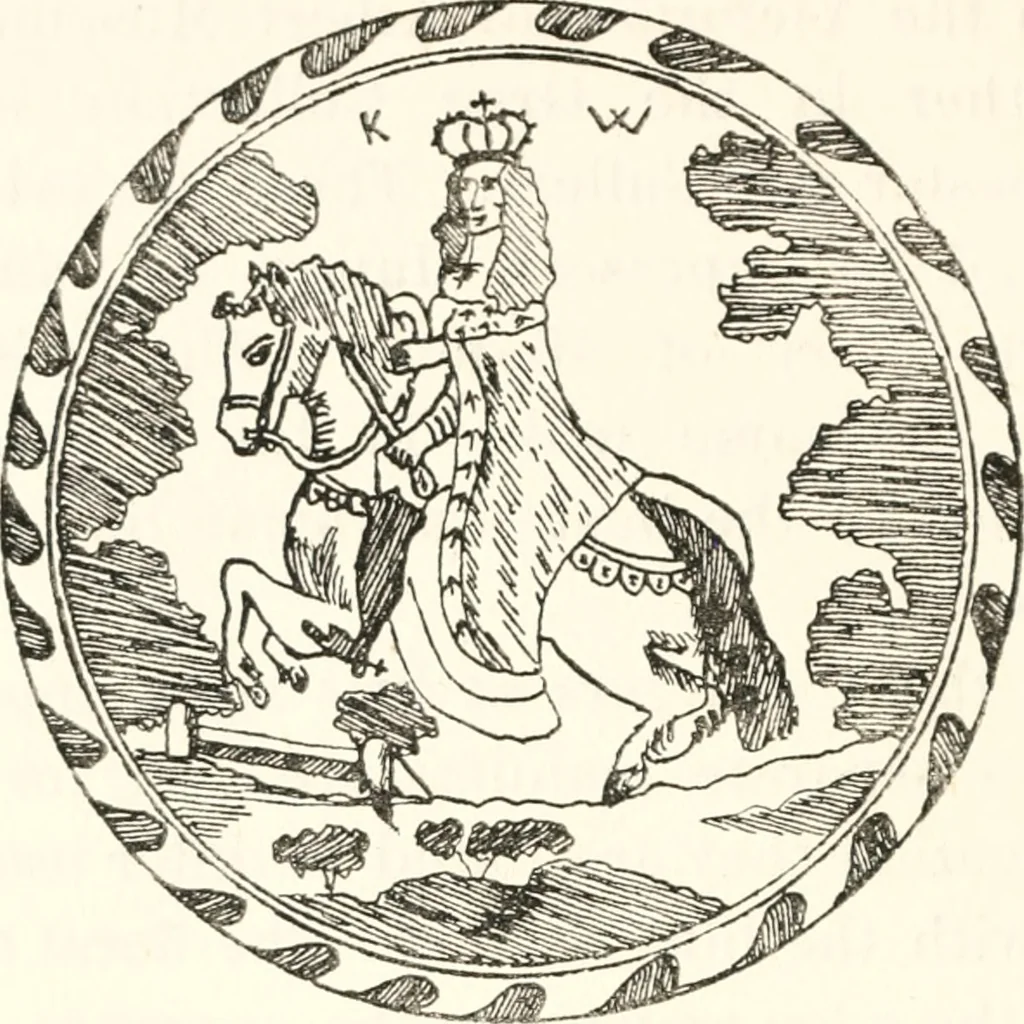 An illustration from Blue dash chargers and other early English tin enamel circular dishes, 1919, leaf 97