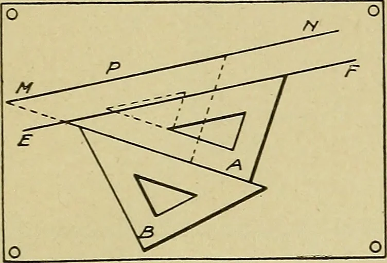 An illustration from Blueprint reading; a practical manual of instruction in blueprint reading through the analysis of typical plates with reference to mechanical drawing conventions and methods, the laws of projection, etc, 1919, leaf 154