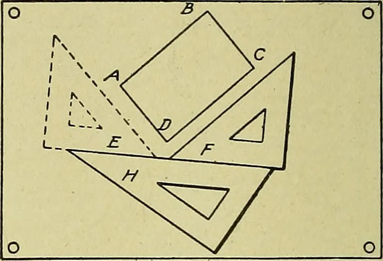 An illustration from Blueprint reading; a practical manual of instruction in blueprint reading through the analysis of typical plates with reference to mechanical drawing conventions and methods, the laws of projection, etc, 1919, leaf 155