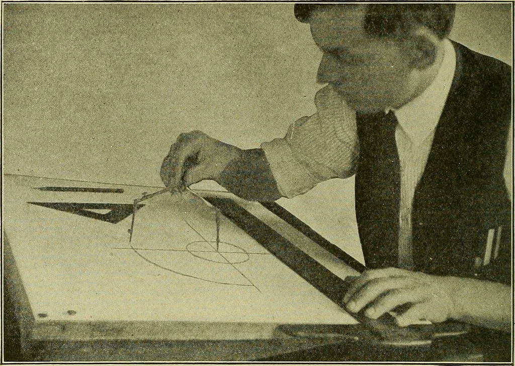 An illustration from Blueprint reading; a practical manual of instruction in blueprint reading through the analysis of typical plates with reference to mechanical drawing conventions and methods, the laws of projection, etc, 1919, leaf 169