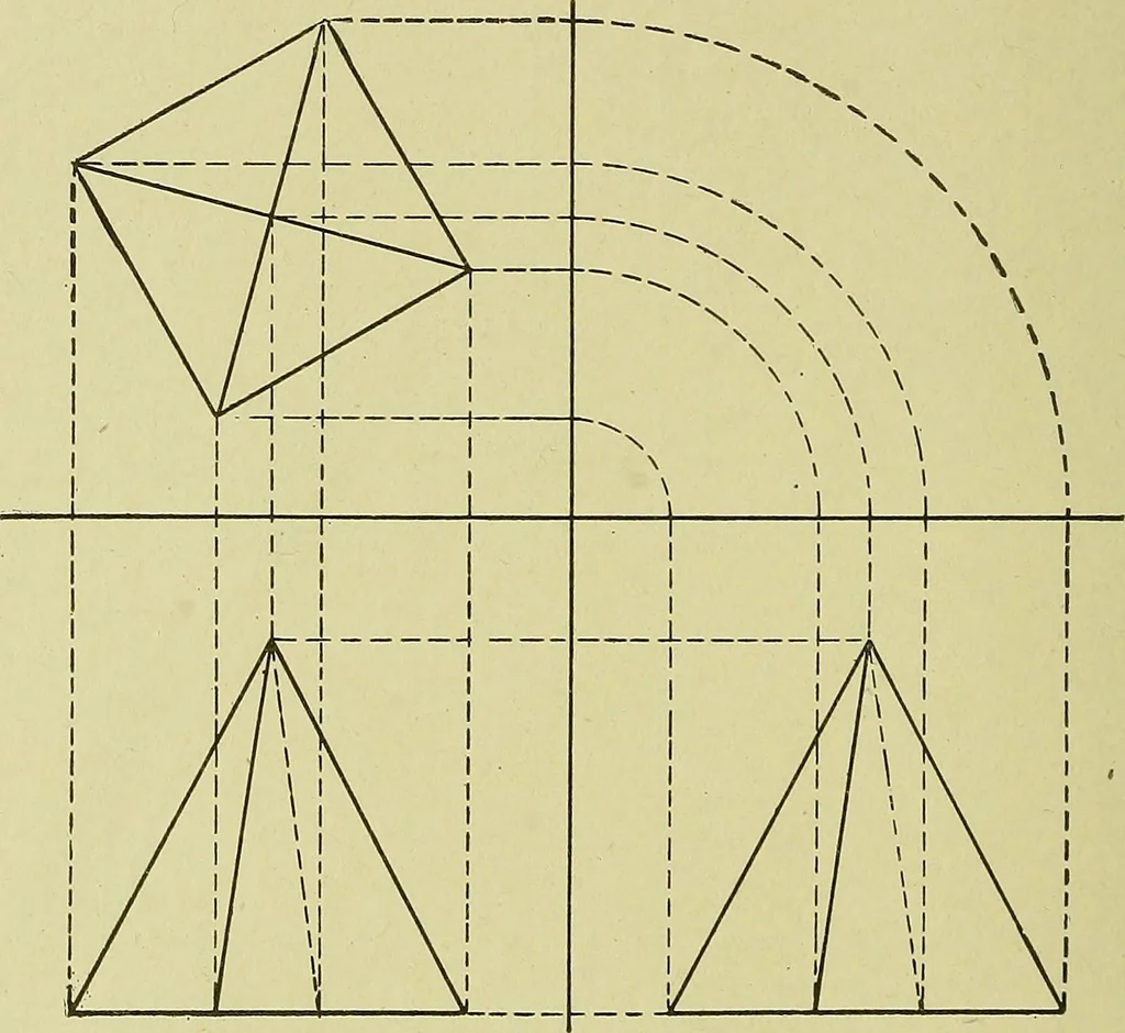 An illustration from Blueprint reading; a practical manual of instruction in blueprint reading through the analysis of typical plates with reference to mechanical drawing conventions and methods, the laws of projection, etc, 1919, leaf 237