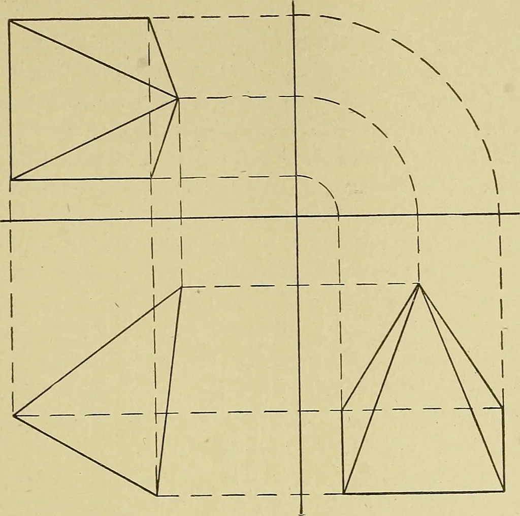 An illustration from Blueprint reading; a practical manual of instruction in blueprint reading through the analysis of typical plates with reference to mechanical drawing conventions and methods, the laws of projection, etc, 1919, leaf 238