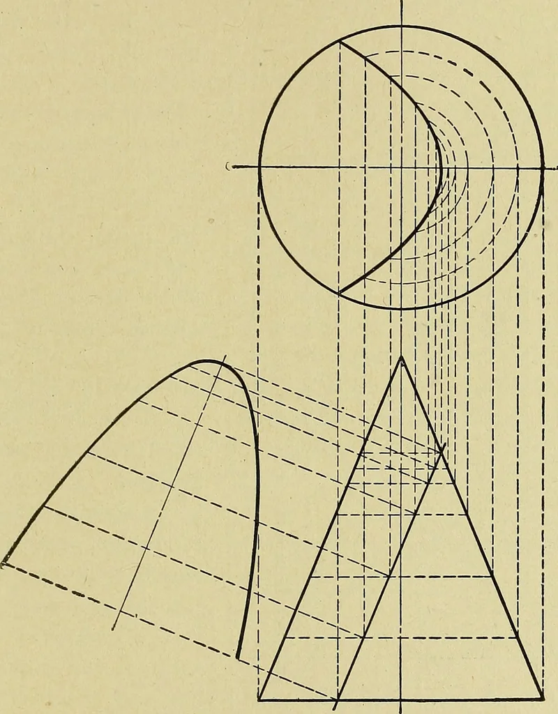 An illustration from Blueprint reading; a practical manual of instruction in blueprint reading through the analysis of typical plates with reference to mechanical drawing conventions and methods, the laws of projection, etc, 1919, leaf 250