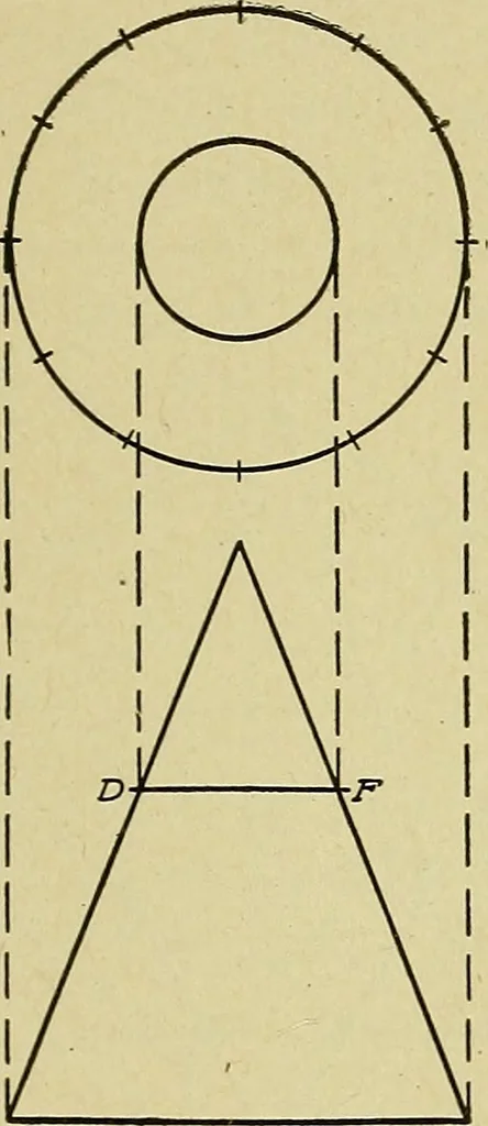An illustration from Blueprint reading; a practical manual of instruction in blueprint reading through the analysis of typical plates with reference to mechanical drawing conventions and methods, the laws of projection, etc, 1919, leaf 254