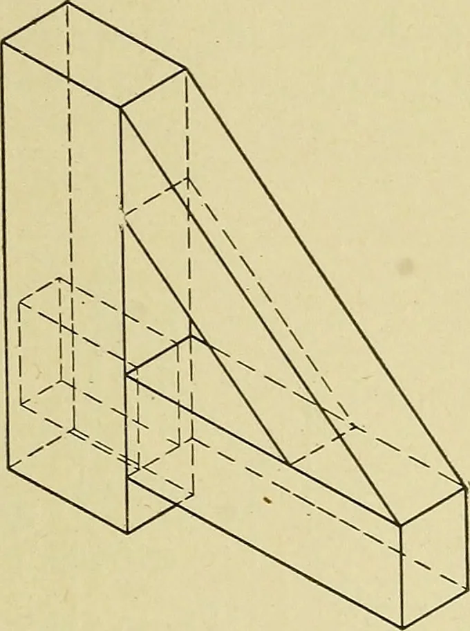 An illustration from Blueprint reading; a practical manual of instruction in blueprint reading through the analysis of typical plates with reference to mechanical drawing conventions and methods, the laws of projection, etc, 1919, leaf 262
