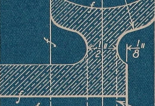 An illustration from Blueprint reading; a practical manual of instruction in blueprint reading through the analysis of typical plates with reference to mechanical drawing conventions and methods, the laws of projection, etc, 1919, leaf 36