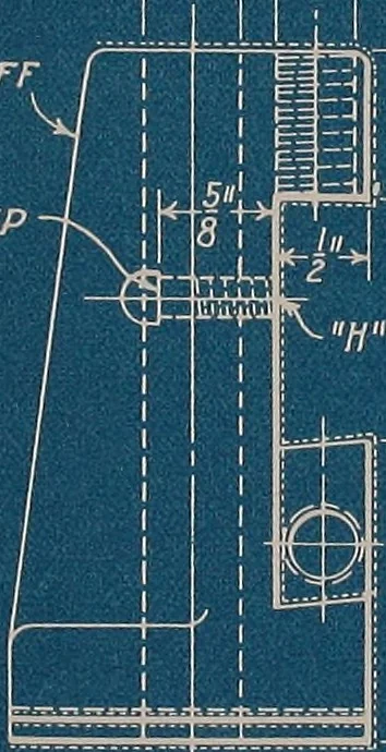 An illustration from Blueprint reading; a practical manual of instruction in blueprint reading through the analysis of typical plates with reference to mechanical drawing conventions and methods, the laws of projection, etc, 1919, leaf 64