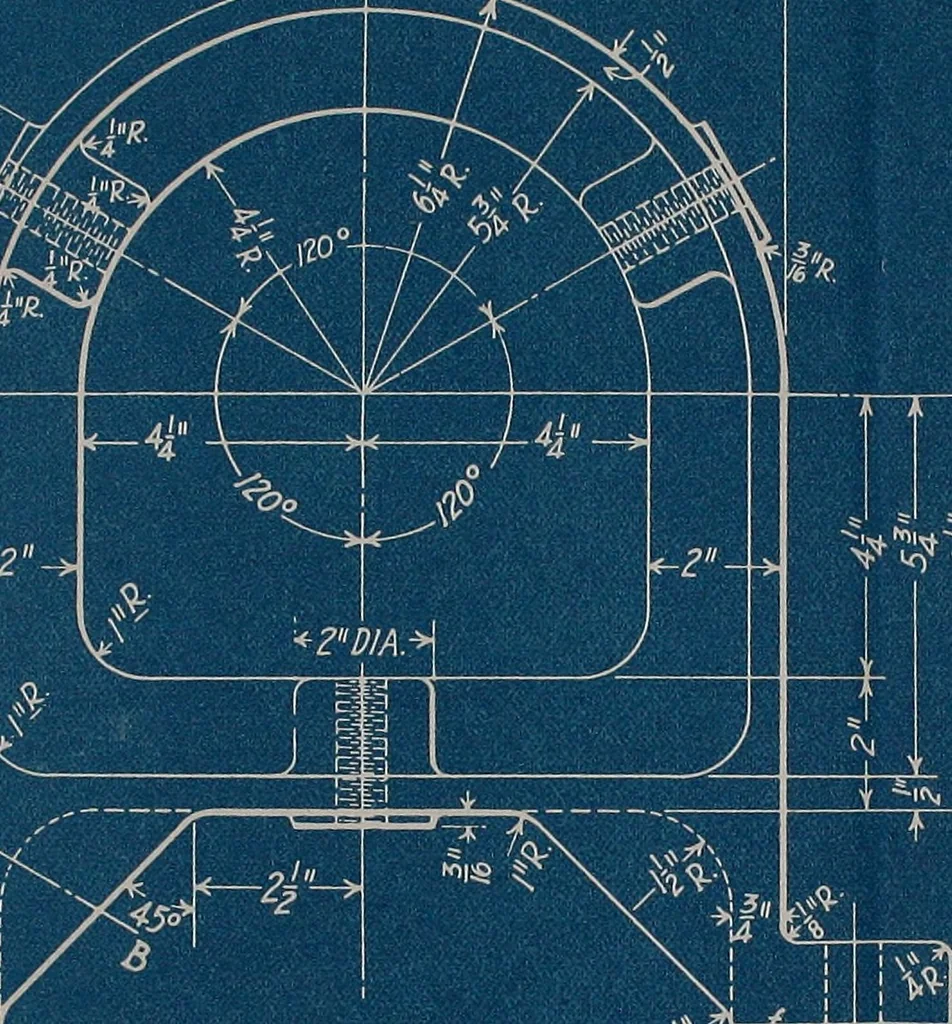 An illustration from Blueprint reading; a practical manual of instruction in blueprint reading through the analysis of typical plates with reference to mechanical drawing conventions and methods, the laws of projection, etc, 1919, leaf 128