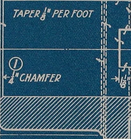 An illustration from Blueprint reading; a practical manual of instruction in blueprint reading through the analysis of typical plates with reference to mechanical drawing conventions and methods, the laws of projection, etc, 1919, leaf 172