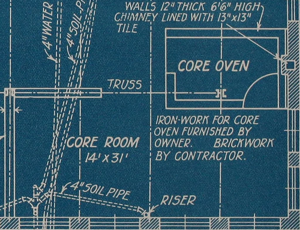 An illustration from Blueprint reading; a practical manual of instruction in blueprint reading through the analysis of typical plates with reference to mechanical drawing conventions and methods, the laws of projection, etc, 1919, leaf 212