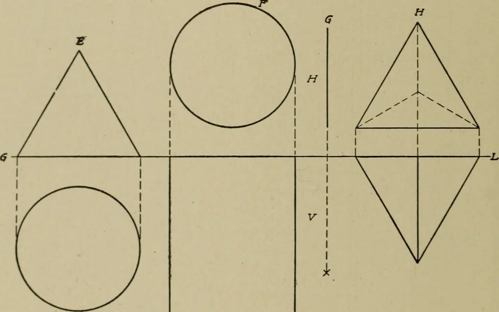An illustration from Blueprint reading; a practical manual of instruction in blueprint reading through the analysis of typical plates with reference to mechanical drawing conventions and methods, the laws of projection, etc, 1919, leaf 303
