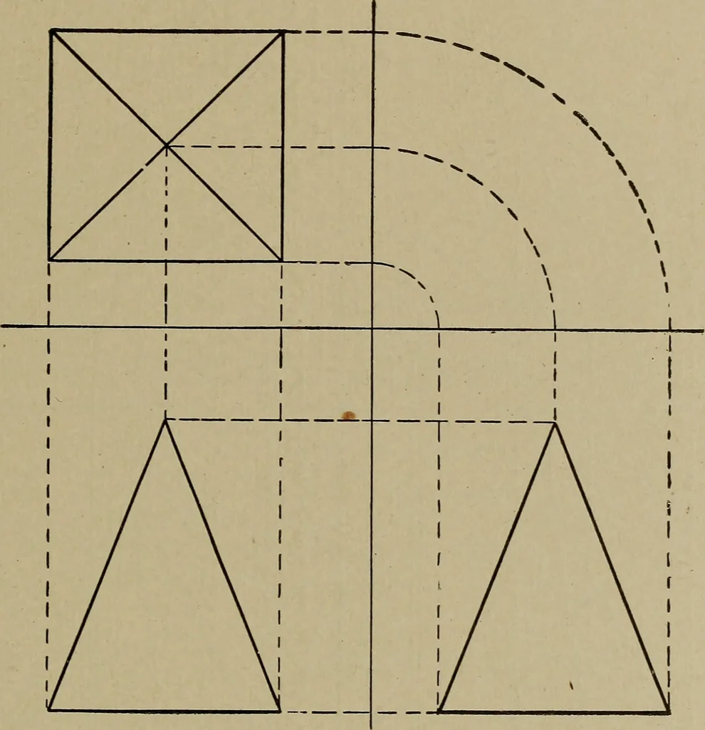 An illustration from Blueprint reading; a practical manual of instruction in blueprint reading through the analysis of typical plates with reference to mechanical drawing conventions and methods, the laws of projection, etc, 1919, leaf 312