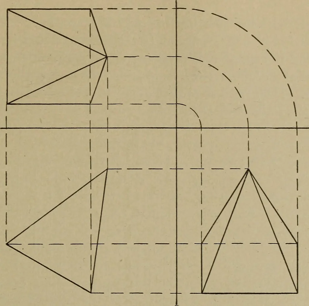 An illustration from Blueprint reading; a practical manual of instruction in blueprint reading through the analysis of typical plates with reference to mechanical drawing conventions and methods, the laws of projection, etc, 1919, leaf 314