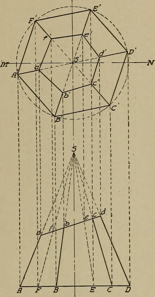 An illustration from Blueprint reading; a practical manual of instruction in blueprint reading through the analysis of typical plates with reference to mechanical drawing conventions and methods, the laws of projection, etc, 1919, leaf 322