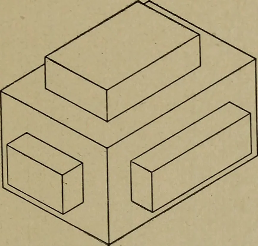 An illustration from Blueprint reading; a practical manual of instruction in blueprint reading through the analysis of typical plates with reference to mechanical drawing conventions and methods, the laws of projection, etc, 1919, leaf 338