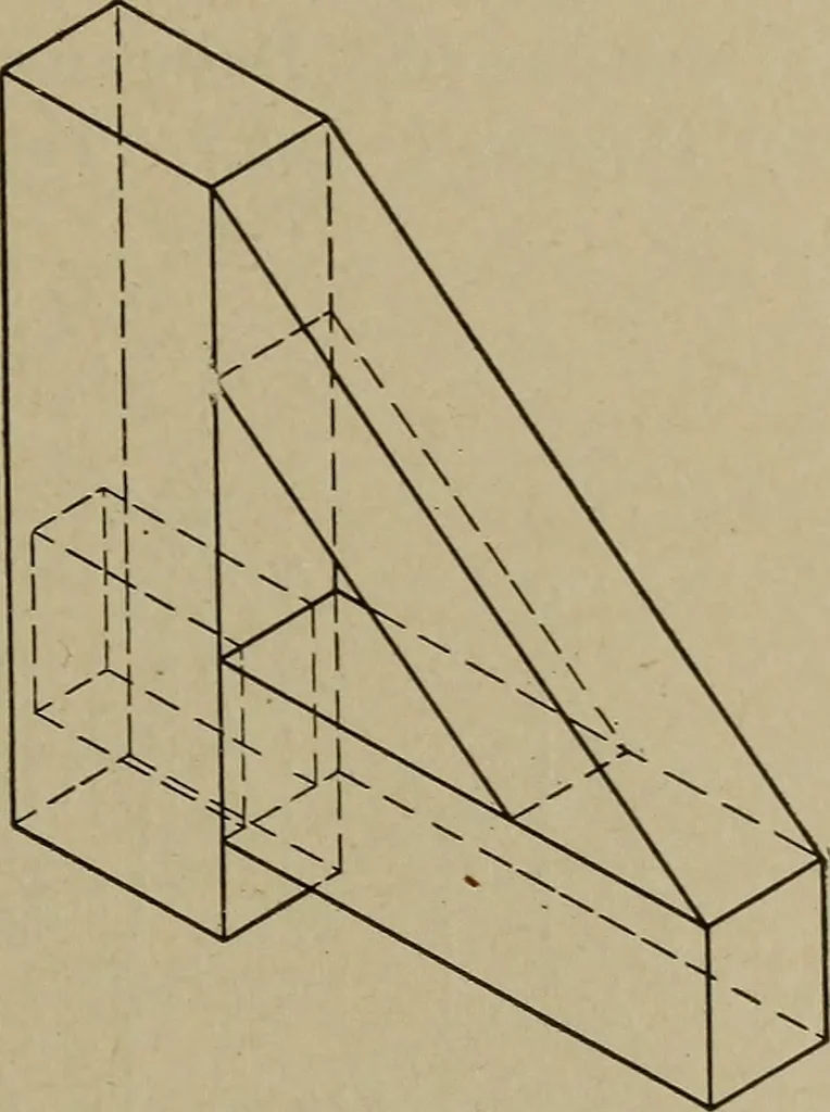 An illustration from Blueprint reading; a practical manual of instruction in blueprint reading through the analysis of typical plates with reference to mechanical drawing conventions and methods, the laws of projection, etc, 1919, leaf 338