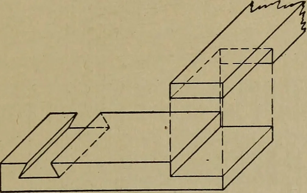 An illustration from Blueprint reading; a practical manual of instruction in blueprint reading through the analysis of typical plates with reference to mechanical drawing conventions and methods, the laws of projection, etc, 1919, leaf 346
