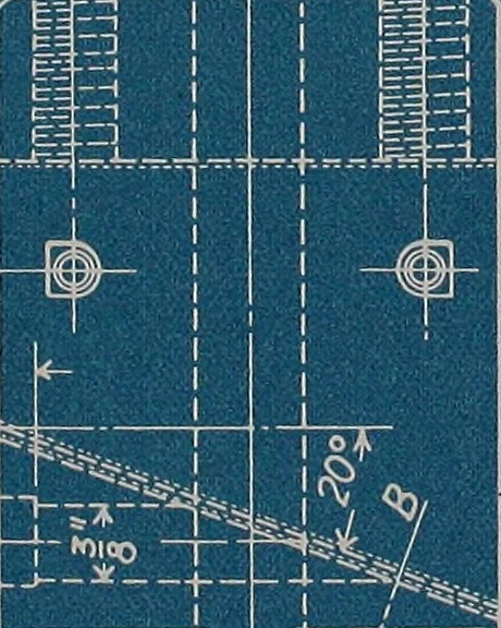 An illustration from Blueprint reading; a practical manual of instruction in blueprint reading through the analysis of typical plates with reference to mechanical drawing conventions and methods, the laws of projection, etc, 1919, leaf 88