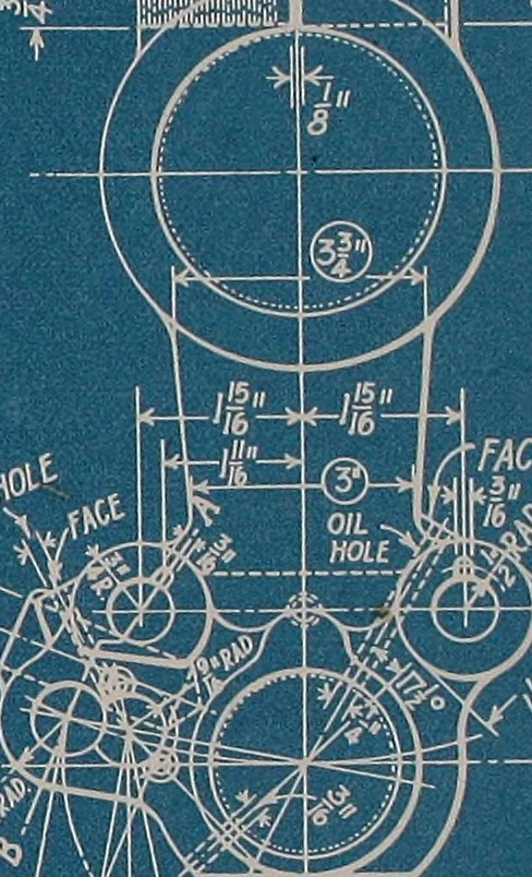 An illustration from Blueprint reading; a practical manual of instruction in blueprint reading through the analysis of typical plates with reference to mechanical drawing conventions and methods, the laws of projection, etc, 1919, leaf 92