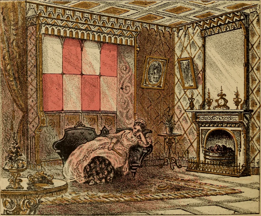 An illustration from Blue and red light: or, Light and its rays as medicine; showing that light is the original and sole source of life, as it is the source of all the physical and vital forces in nature; and that light is nature's own and only remedy for disease ... together with a chapter on light in the vegetable kingdom, 1877, leaf 285