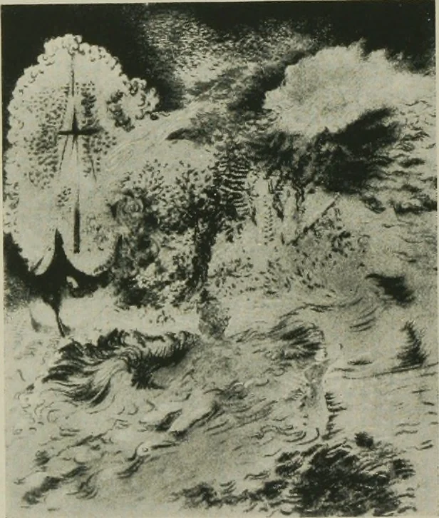 An illustration from Exhibition of paintings, drawings and sculpture. [electronic resource] : Tuesday, March 23d to Saturday, April 24th, 1915, 1915, leaf 13
