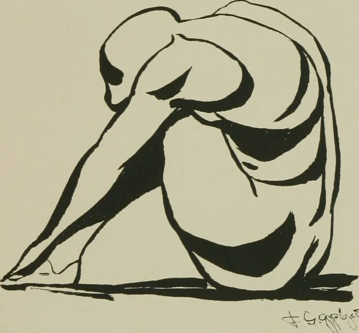 An illustration from Exhibition of paintings, drawings and sculpture. [electronic resource] : Tuesday, March 23d to Saturday, April 24th, 1915, 1915, leaf 8