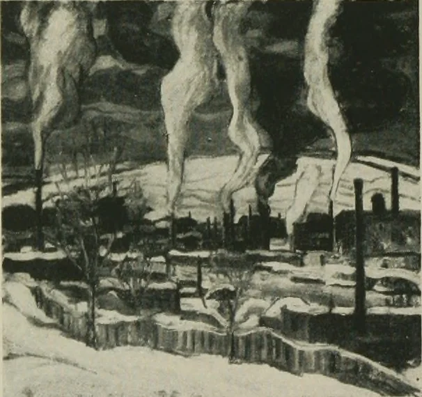 An illustration from Exhibition of paintings, drawings and sculpture. [electronic resource] : Tuesday, March 23d to Saturday, April 24th, 1915, 1915, leaf 9