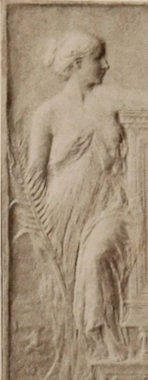An illustration from The work of Emil Fuchs [electronic resource] : illustrating some of his representative paintings, sculpture, medals and studies. Issued on the occasion of an exhibition of his works under the auspices of Messrs. Cartier, February 7th to March 5th,1921. New York city, 1921, leaf 103