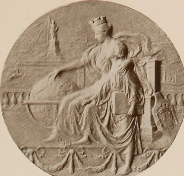 An illustration from The work of Emil Fuchs [electronic resource] : illustrating some of his representative paintings, sculpture, medals and studies. Issued on the occasion of an exhibition of his works under the auspices of Messrs. Cartier, February 7th to March 5th,1921. New York city, 1921, leaf 106